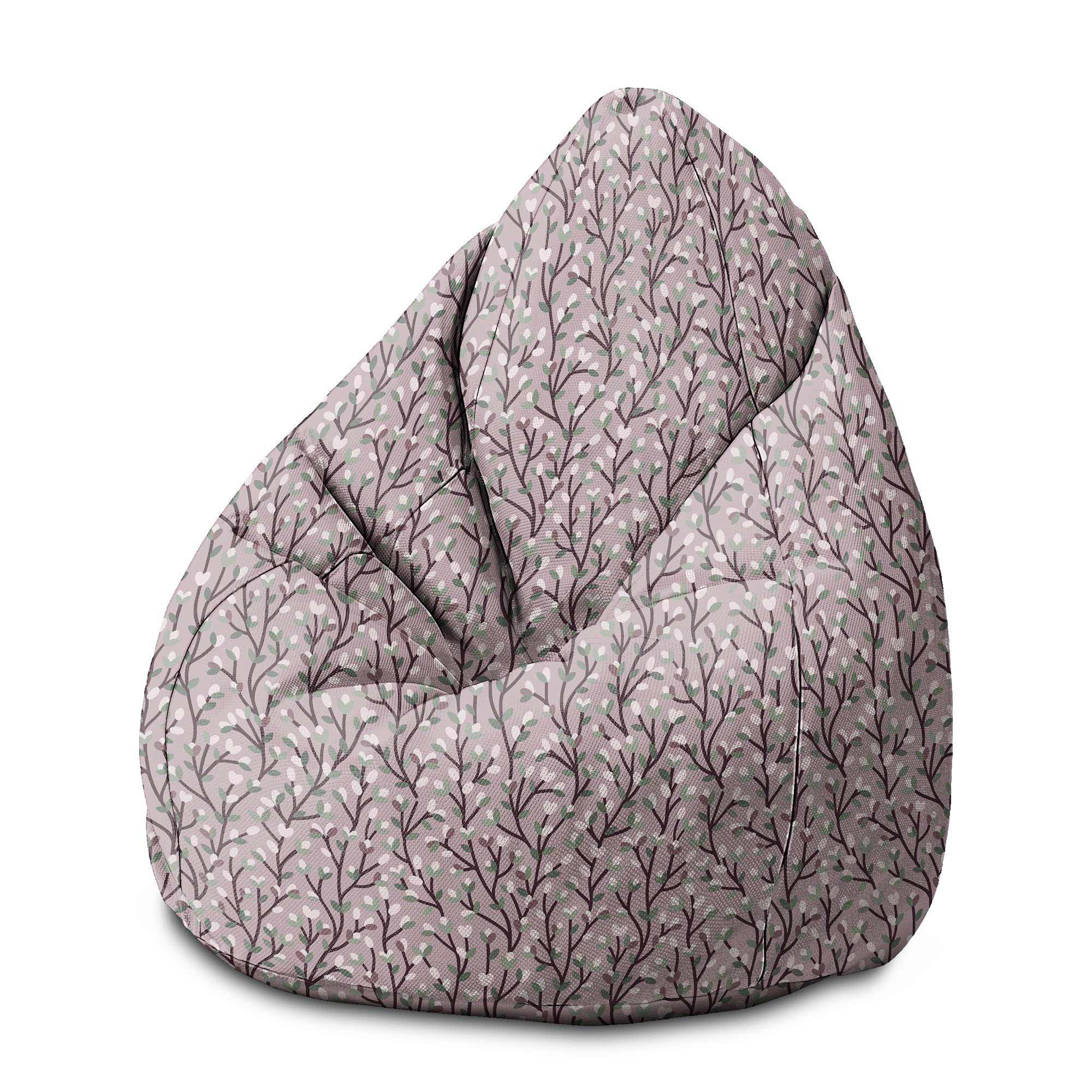 Puf Pearshape Branches-M-Oxford