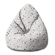 Puf Pearshape Brown Terrazzo