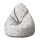 Puf Pearshape Brown Terrazzo