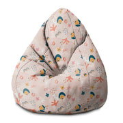 Pearshape Pouf Cheerful Abstract