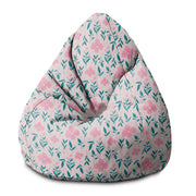 Puf Pearshape Zarte Rosa Blumen-S-Oxford