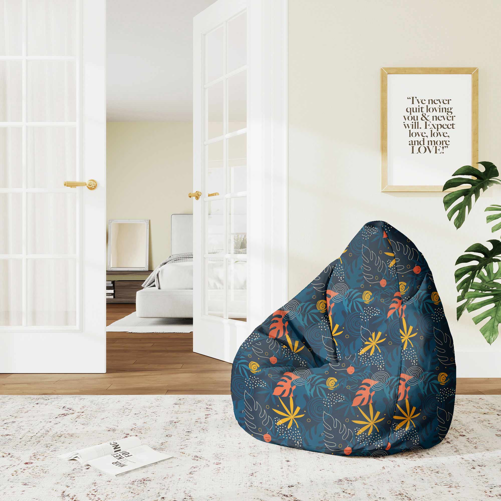 Puf Pearshape Doodle Exotic-M-Oxford