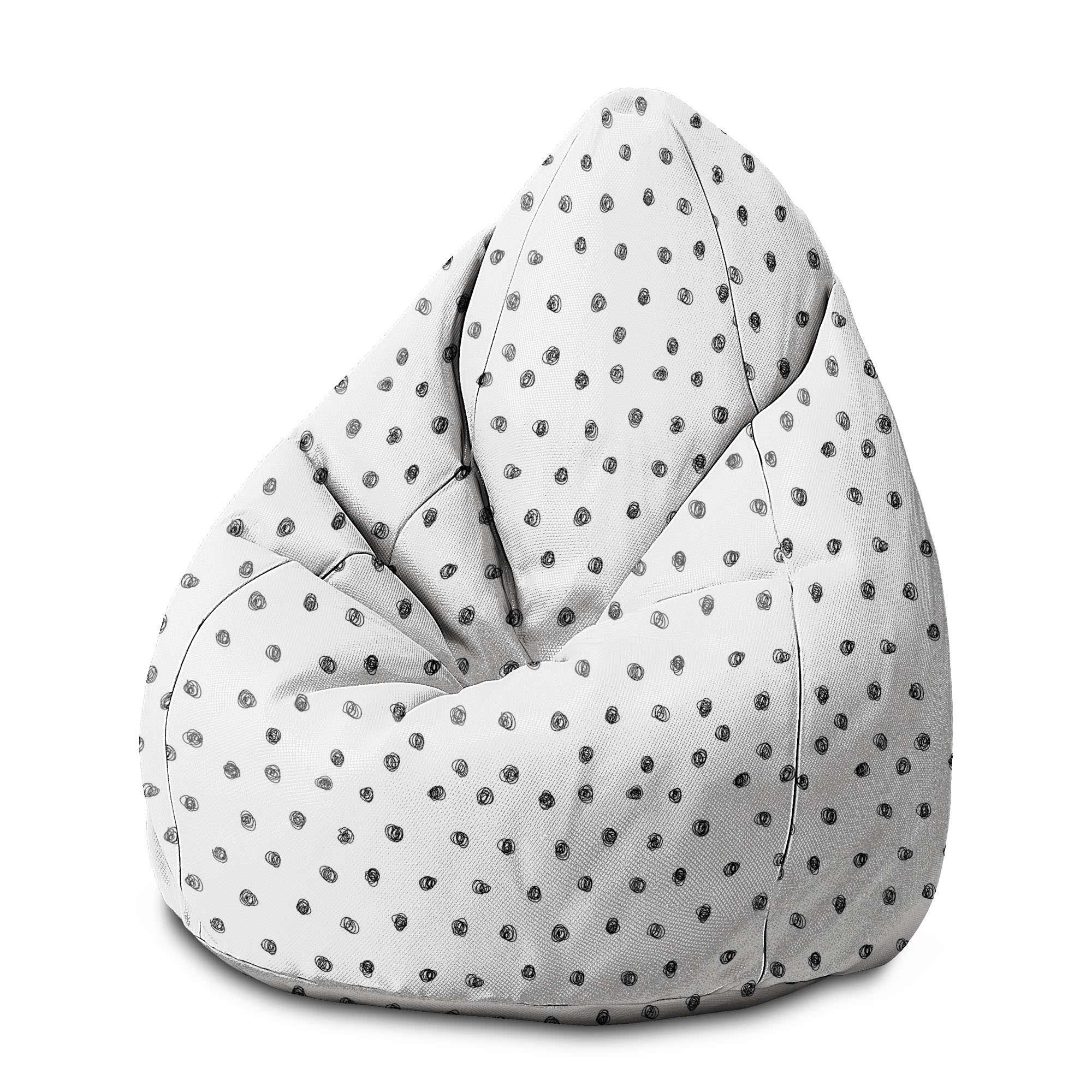 Puf Pearshape Drawn Circles-M-Oxford