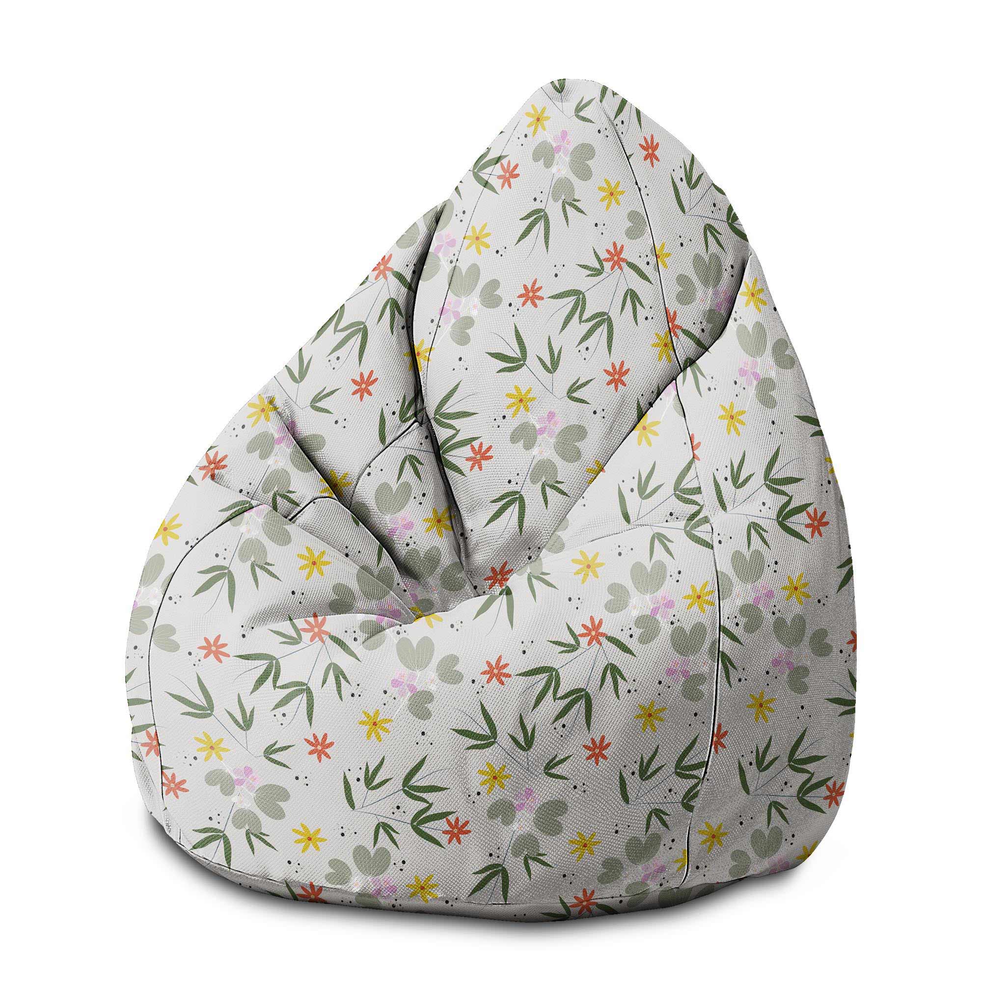 Puf Pearshape Flower Doodling-M-Velvet