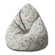 Pearshape Flower Doodling Pouf