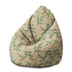 Pearshape Fresh Spring Leaves Pouf-M-Oxford