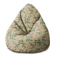 Pearshape Fresh Spring Leaves Pouf