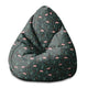 Puf Pearshape Garden Leaves-S-Velvet