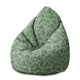 Puf Pearshape Herbal Leaves Pattern-M-Velvet