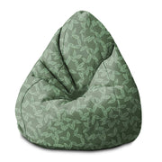 Puf Pearshape Herbal Leaves Pattern