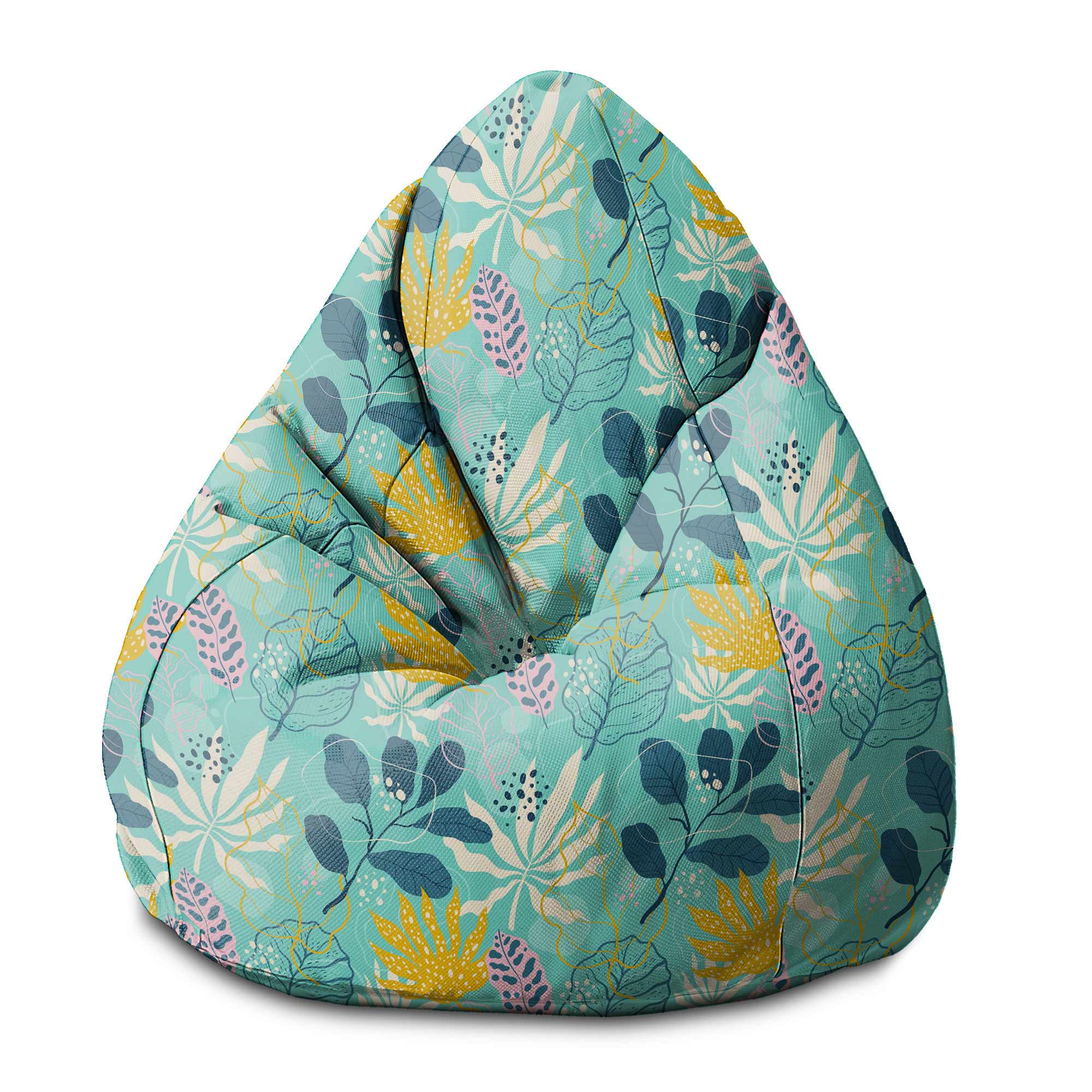 Pearshape Pouf Abstract Exotic-S-Oxford