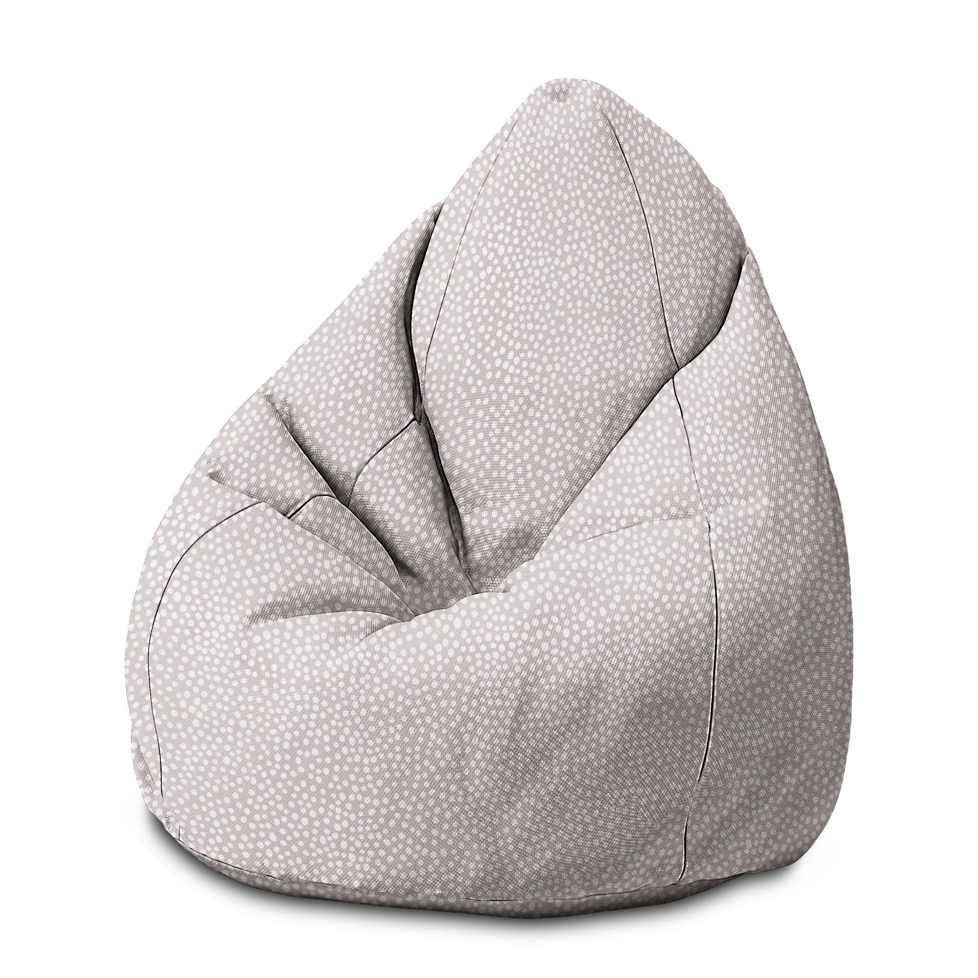 Sitzpouf Birnenform Abstrakte Erddots-M-Samt