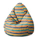 Puf Pearshape Abstract Half Dots