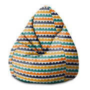 Puf Pearshape Abstract Half Dots-S-Oxford