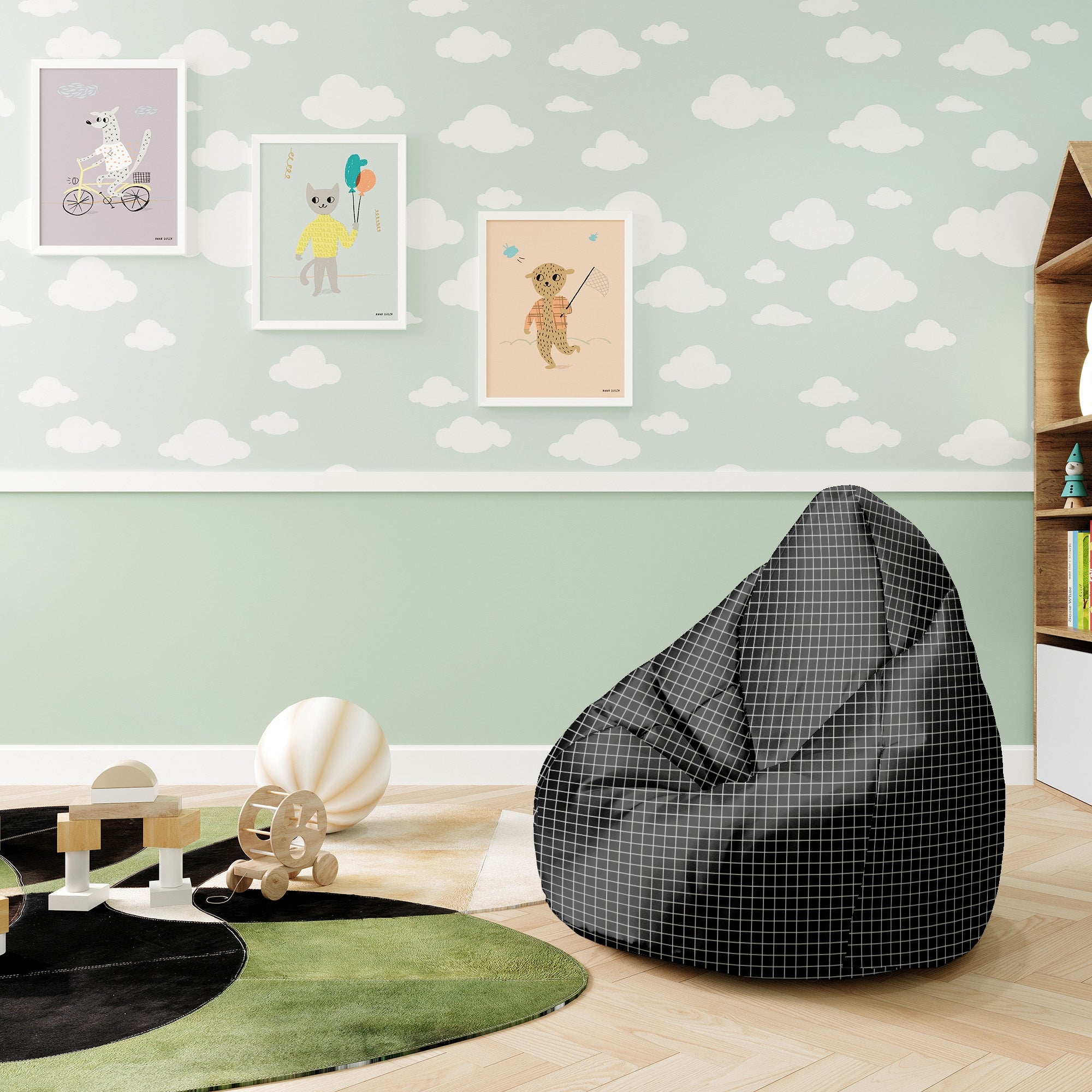 Puf Pearshape  Aesthetic Grid