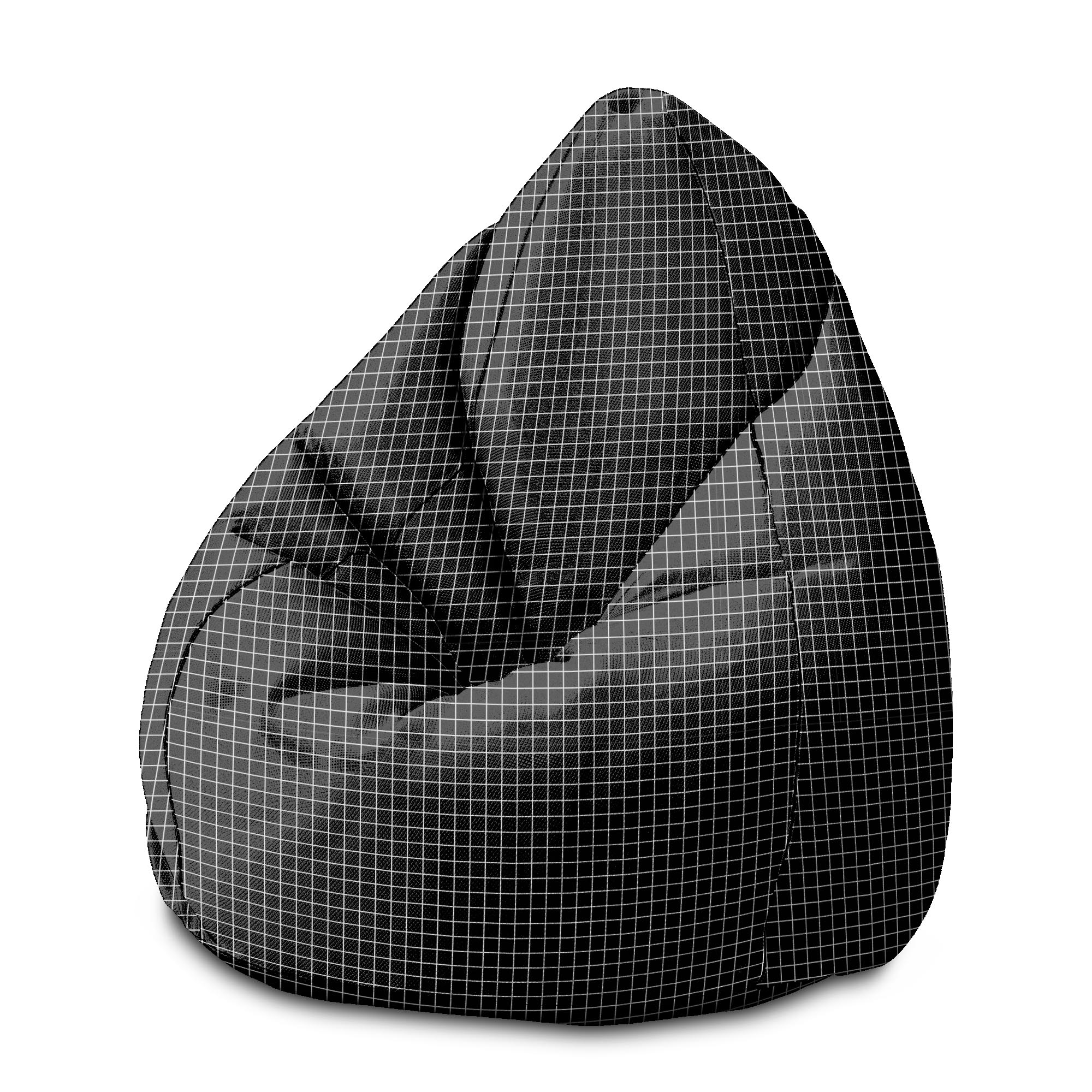 Sitzpouf Birnenform Ästhetisches Raster-M-Oxford