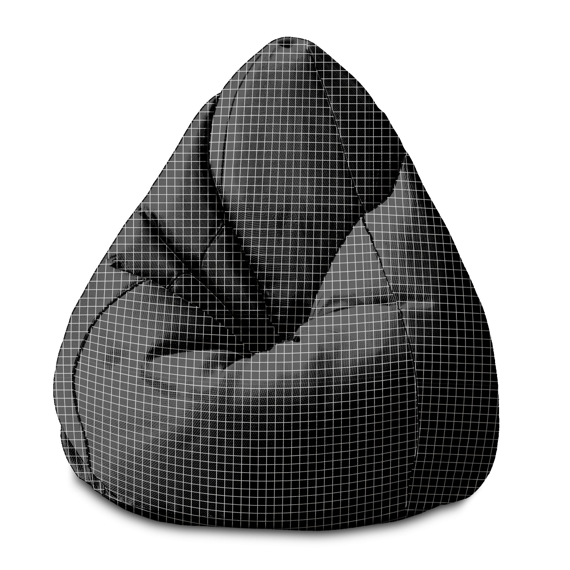 Puf Pearshape  Aesthetic Grid-S-Oxford