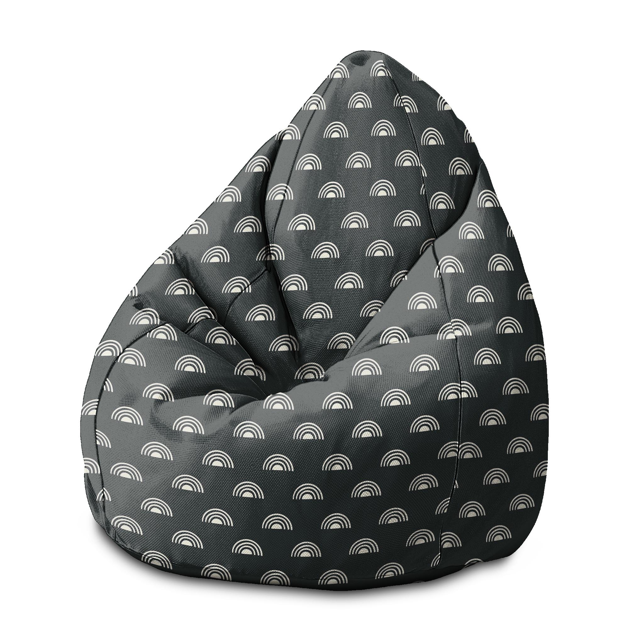 Puf Pearshape Artistic Abstract-M-Oxford