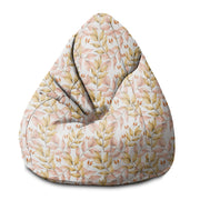 Pearshape Pouf Autumn Gold Leaves-S-Velvet