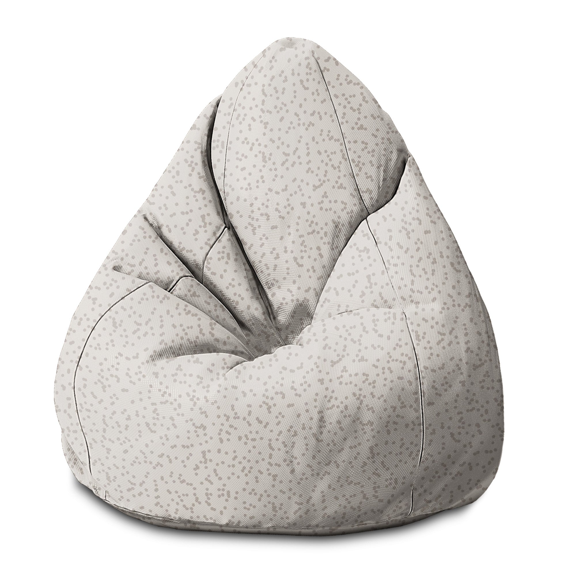 Pearshape Pouf Beige Dots-S-Velvet