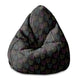 Puf Pearshape Černá Lebka-S-Velvet