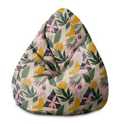 Puf Birnenform Collage Floral-S-Oxford