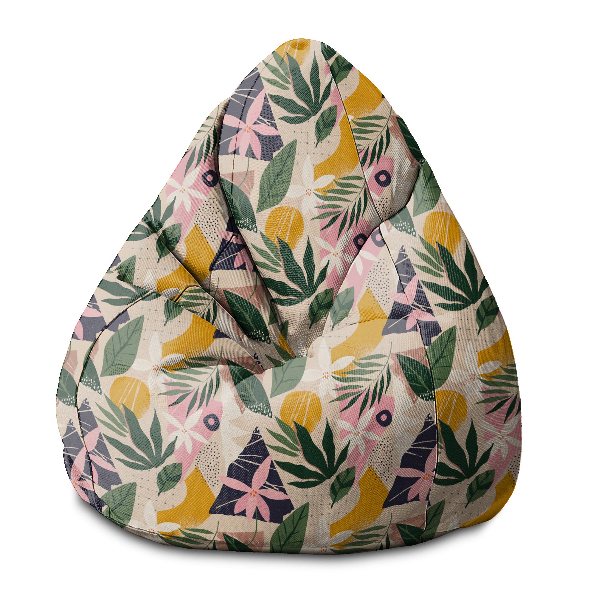Puf Birnenform Collage Floral-S-Oxford