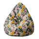 Pearshape Collage Floral Pouf-S-Oxford