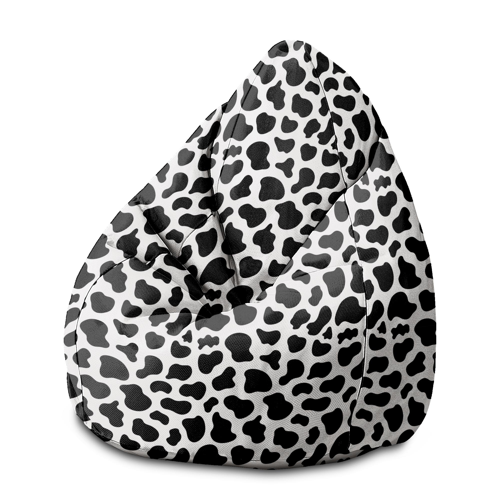 Sedací vak Pearshape Vzor kravy-M-Zamat