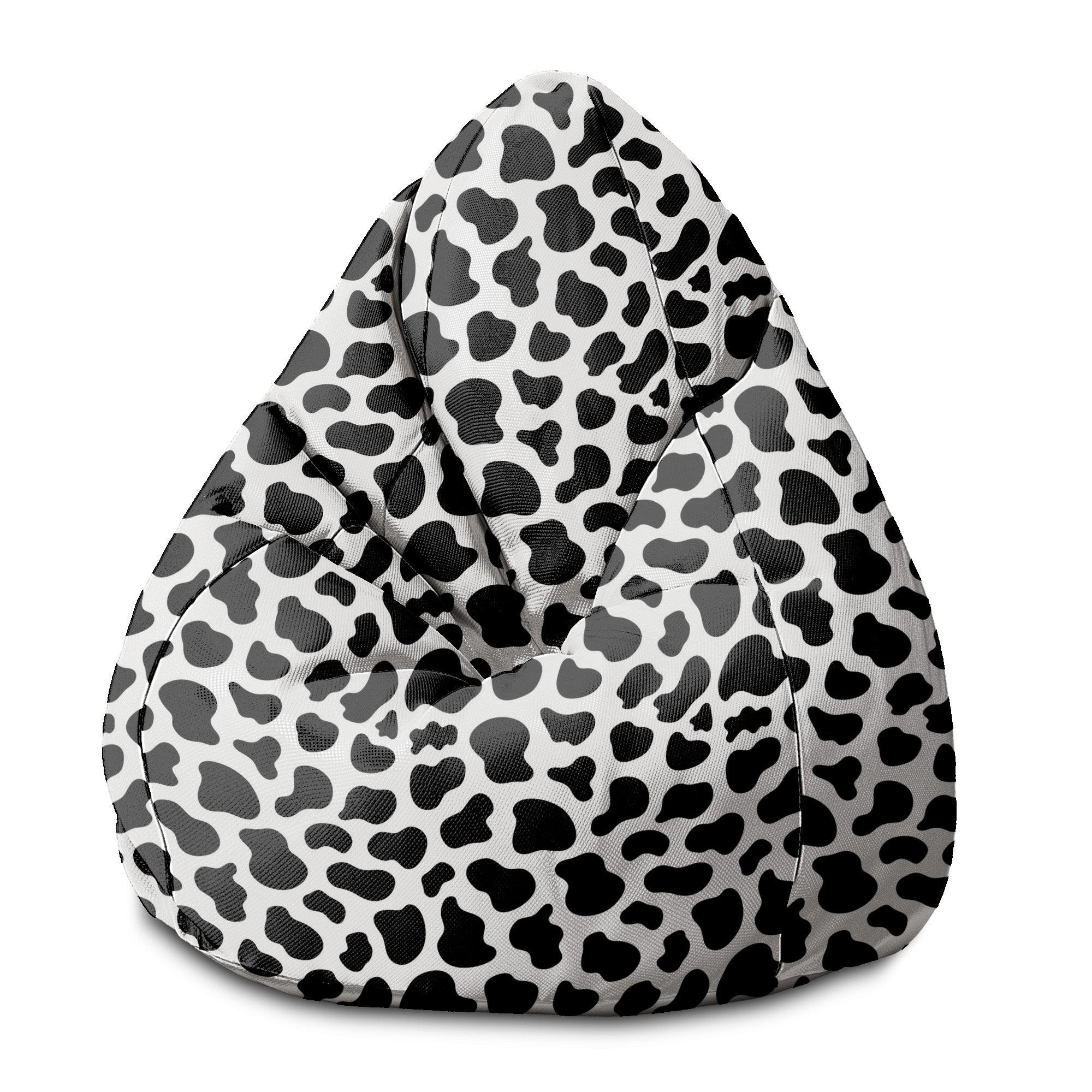 Pearshape Cow Print Pouf-S-Oxford