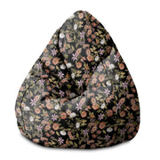 Pearshape Pouf Dark Jungle-S-Velvet