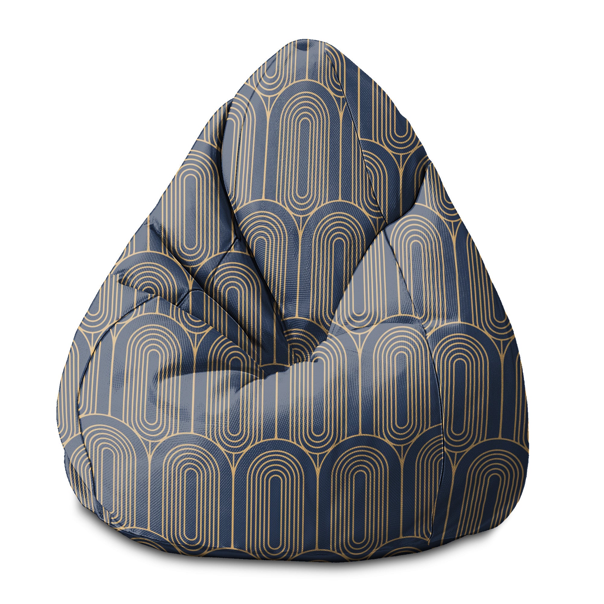 Puf Pearshape Deco Pattern