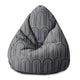 Puf Pearshape Deco Pattern-S-Oxford