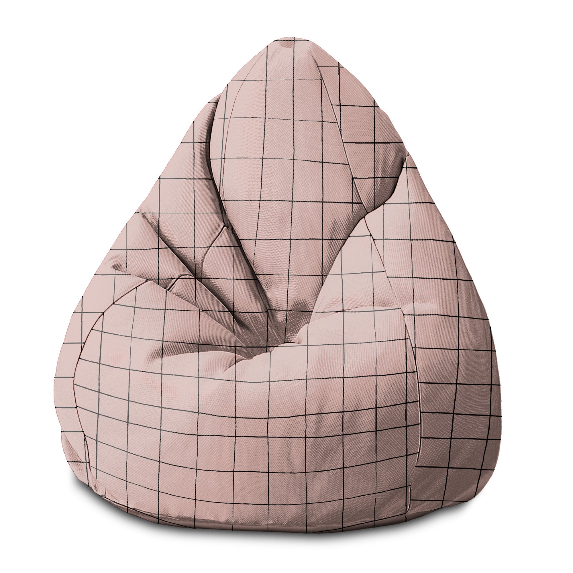 Puf Pearshape Distorted Pink