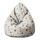 Puf Pearshape Ecru Terrazzo-S-Oxford