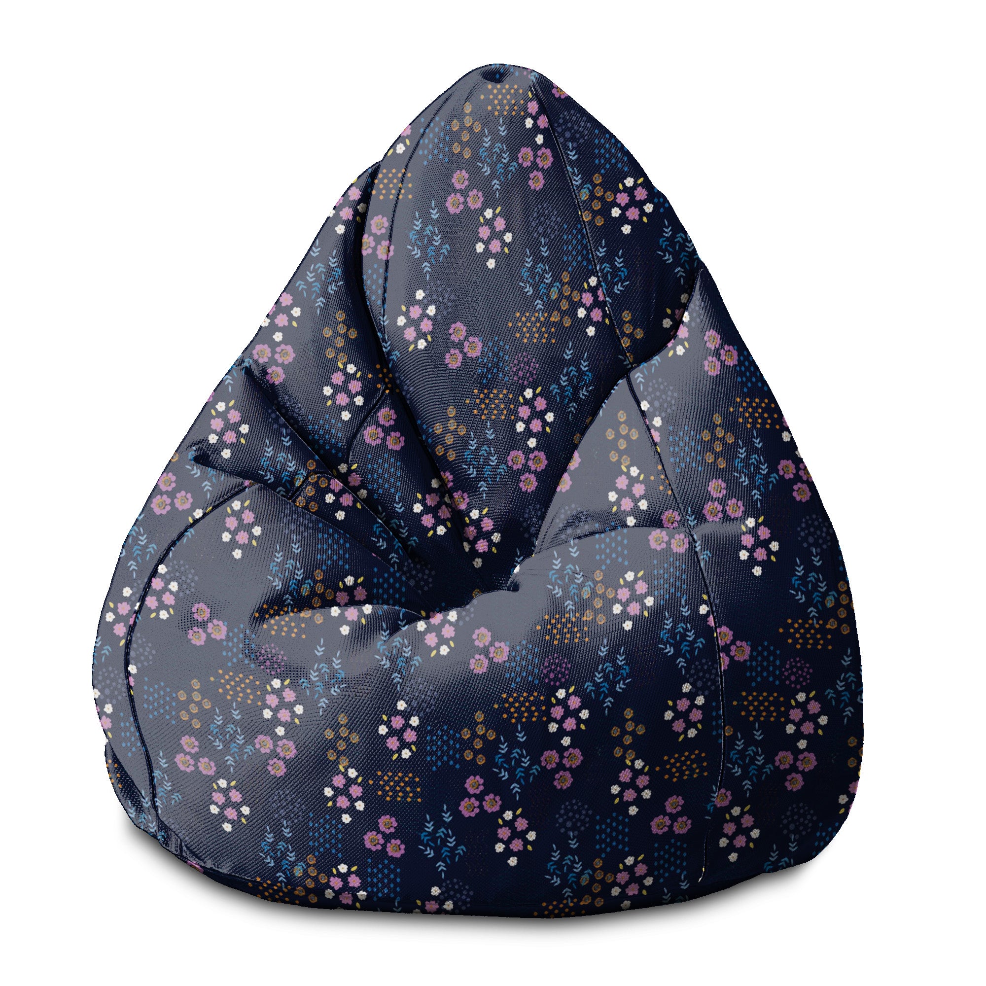 Puf Pearshape Geometric Flower-S-Oxford