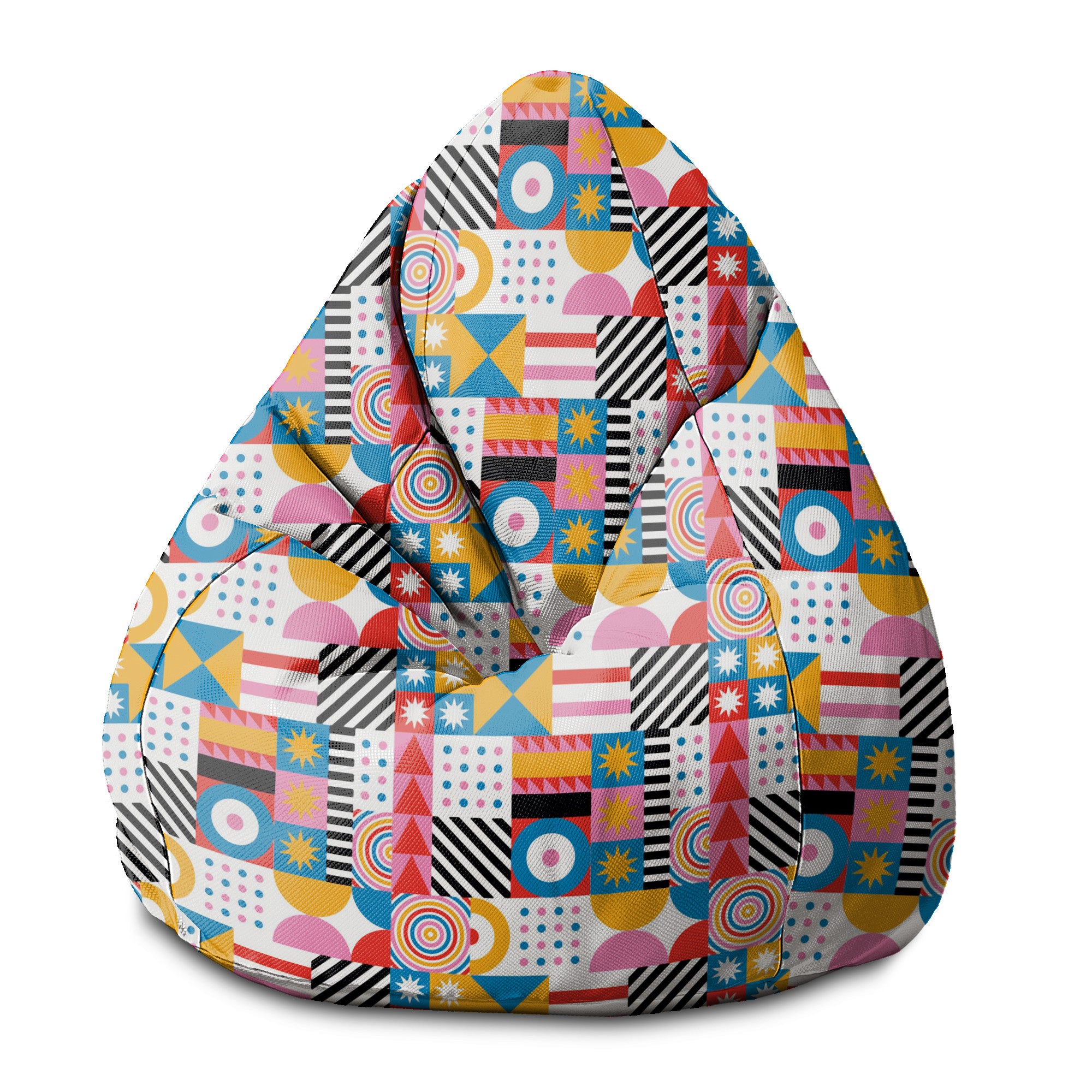 Puf Pearshape Geometrisches Mosaik