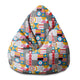 Puf Pearshape Geometrisches Mosaik-S-Oxford