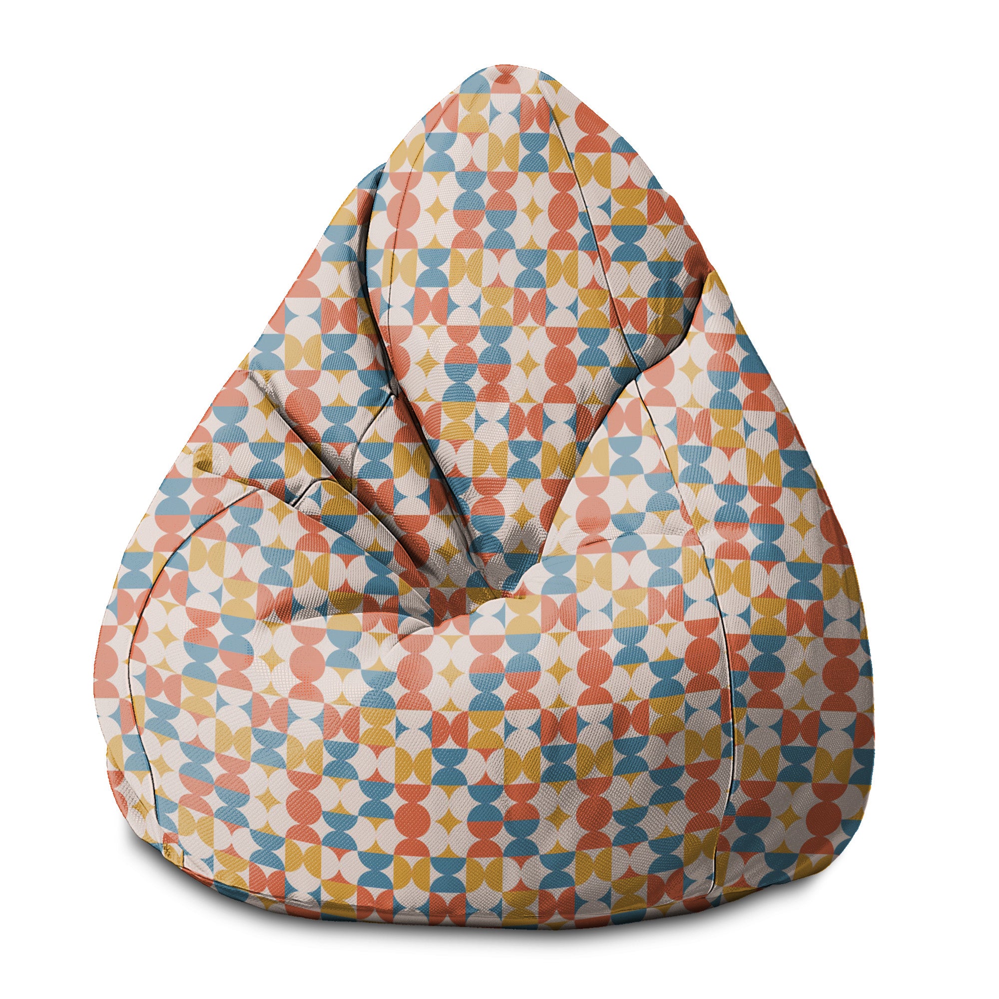 Puf Pearshape Geometric Retro-S-Oxford