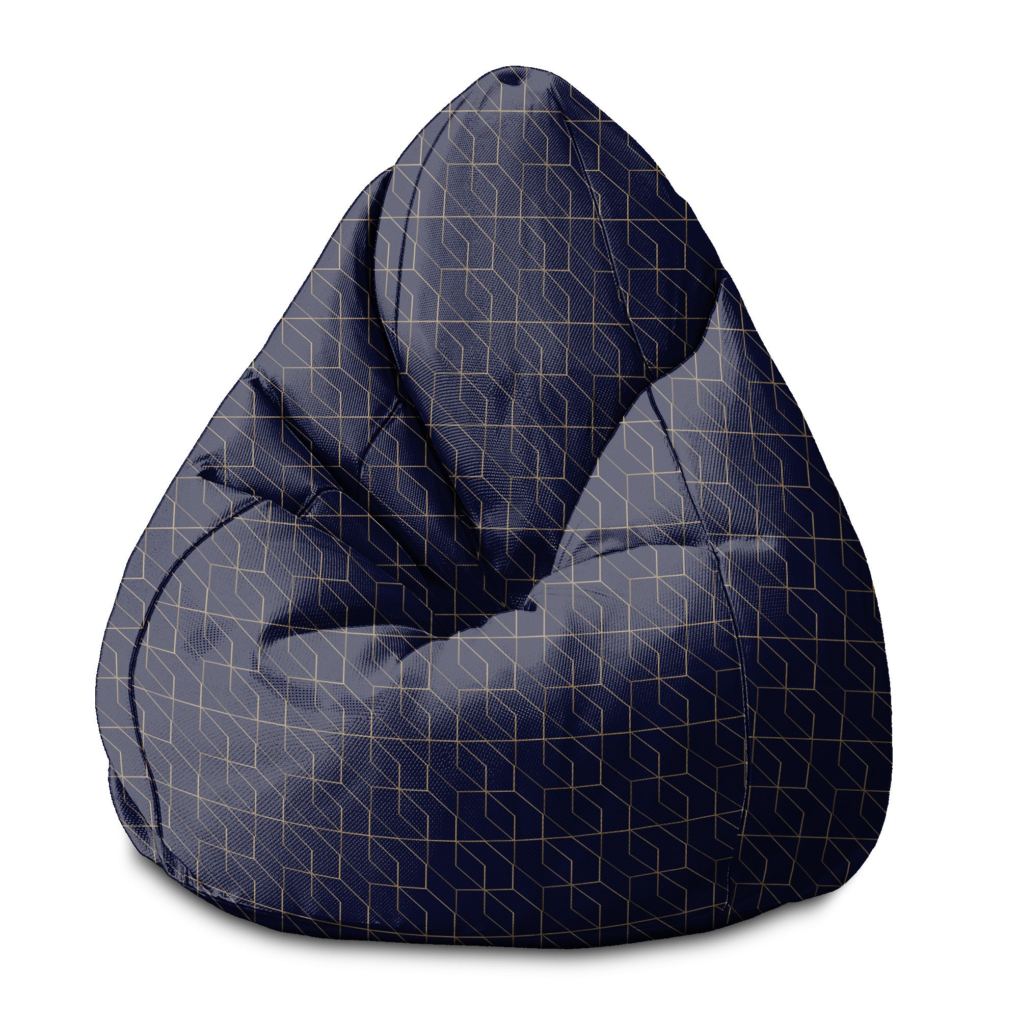 Sedací vak Pearshape Gold Luxury Pattern