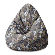 Sitzpouf Birnenform Goldene Blätter-S-Oxford