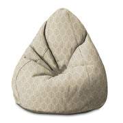 Pearshape Pouf Hexagonal Gold-S-Oxford