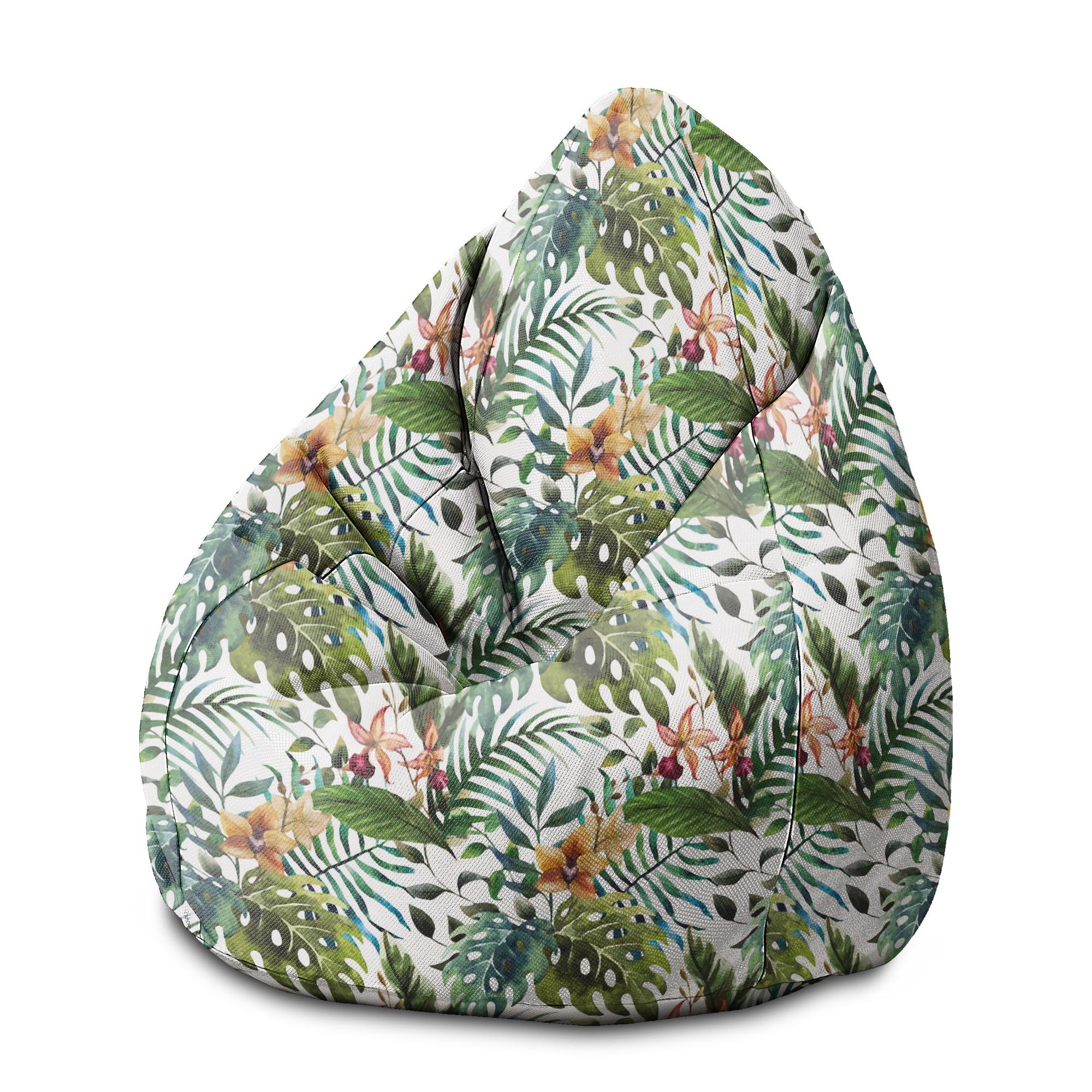 Puf Birnenform Blumen Aquarell-M-Oxford