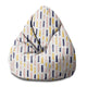 Puf Birnenform Modern Brush Strokes-S-Oxford