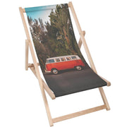 Hölzerner Liegestuhl Red Camper