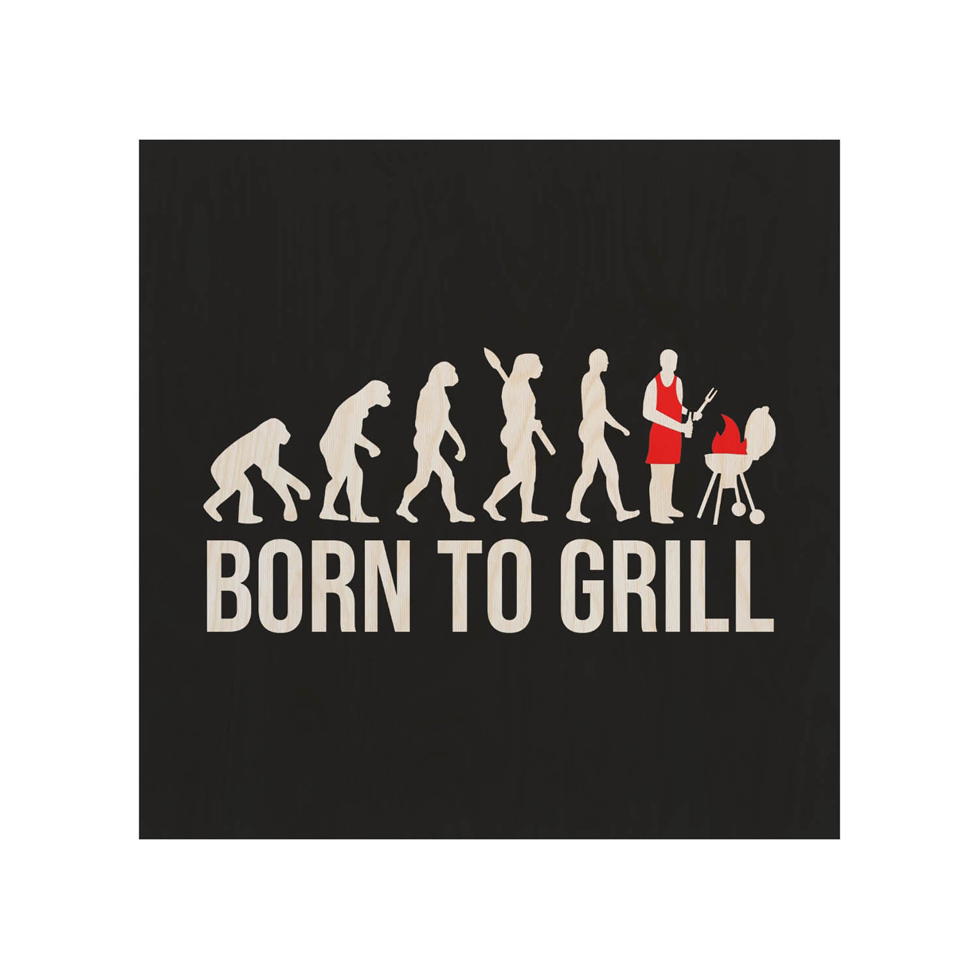 Stolik drewniany Born To Grill-30x40 CM