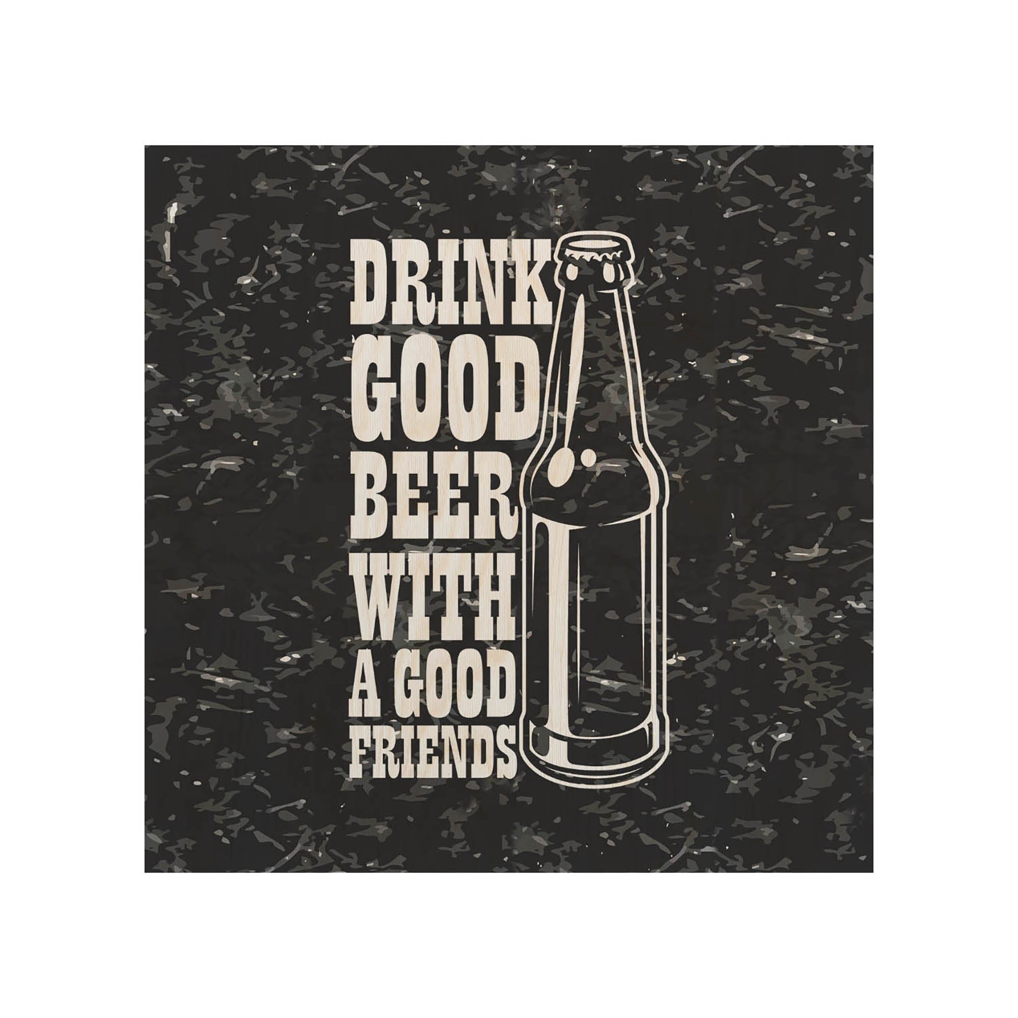 Stolik drewniany Drink Good Beer