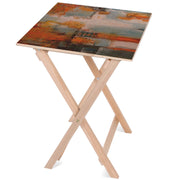 Wooden Table Abstract Art