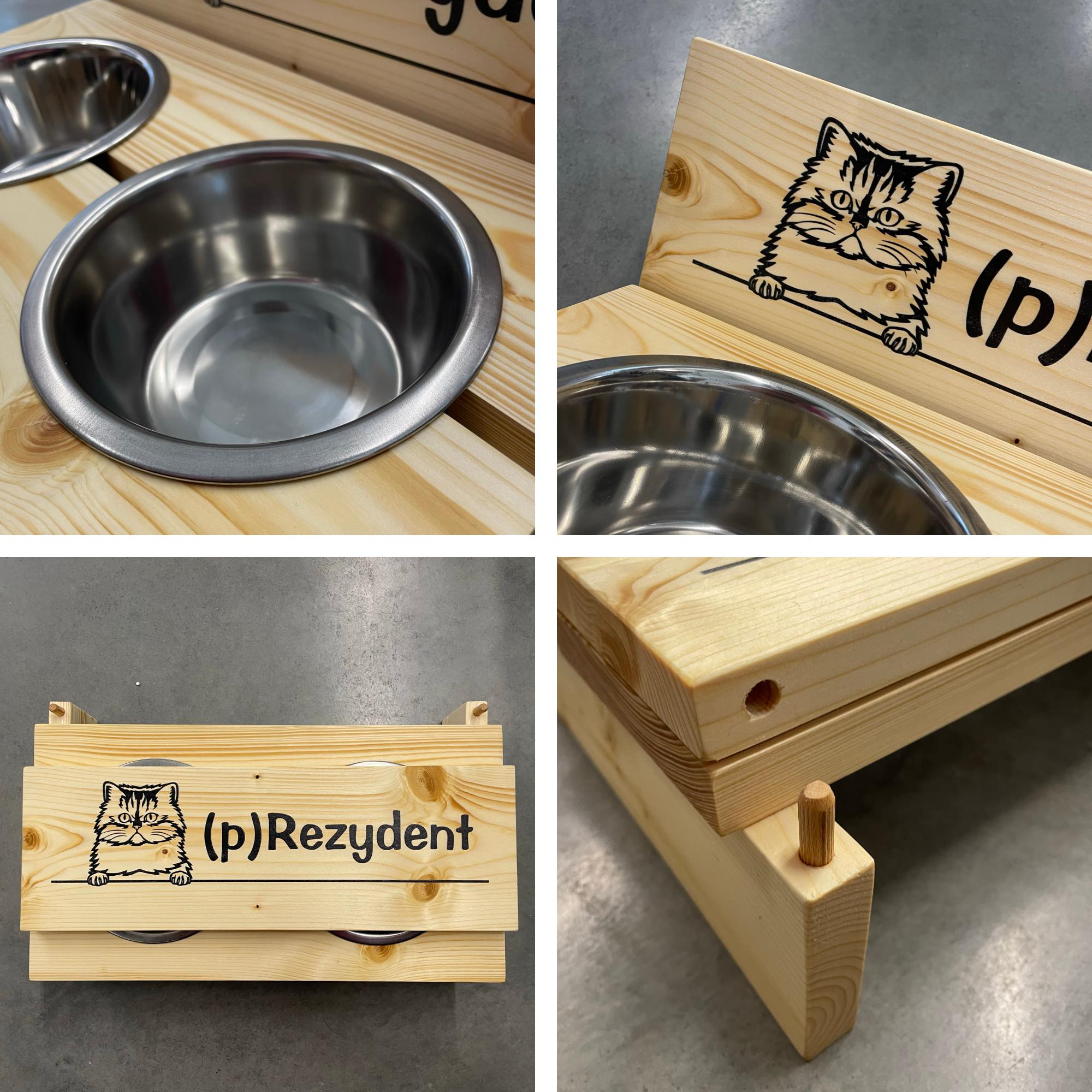 Futternapfhalter für Katze Birman-L