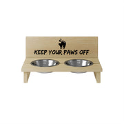 Stojak na miskę dla kota Keep your Paws off-M